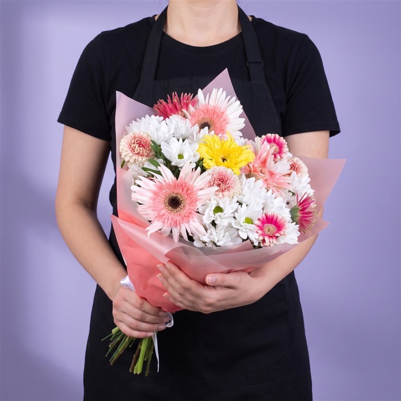 Gerbera Buketi Riva Mix Pembe