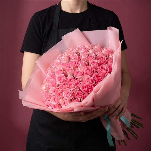 Sweet Love 101 li Pembe Gül Buketi