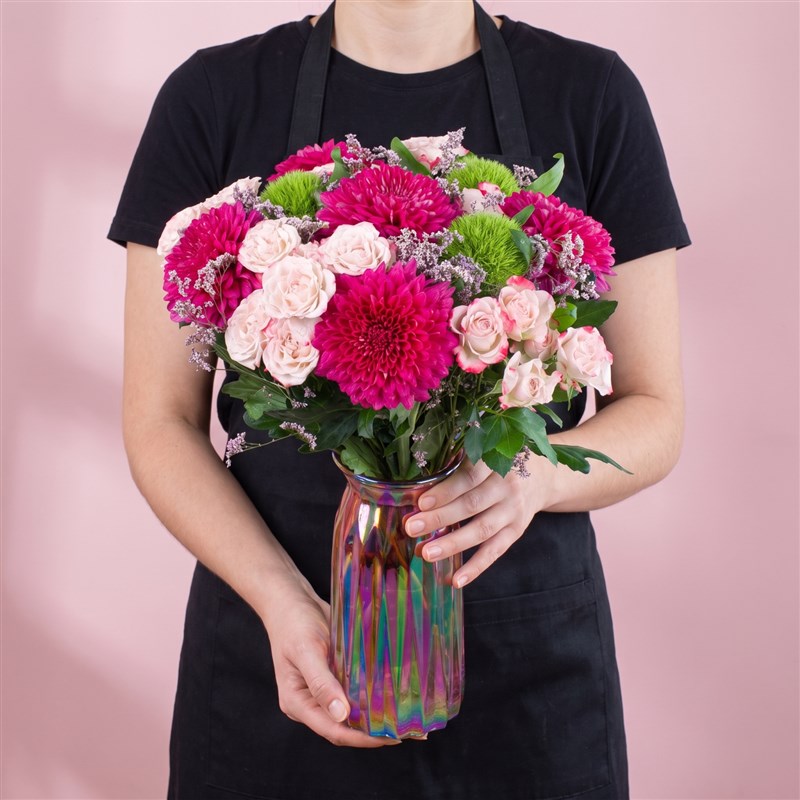 Premium Fuchsia Rosalie Aranjmanı