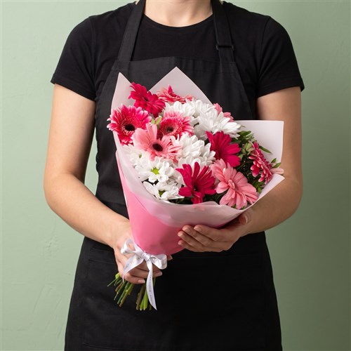 Gerbera Buketi Riva Mix Pembe