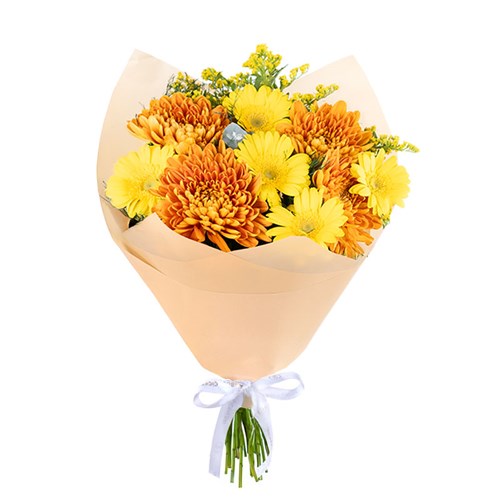 Sarı Gerbera ve Anastasia Buketi Amber Glow