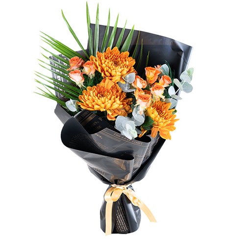 Turuncu Anastasia Buketi Amber Black