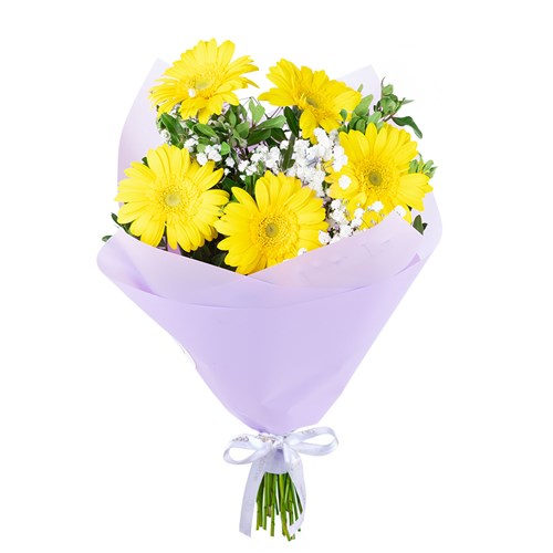 Sarı Gerbera Buketi Riva