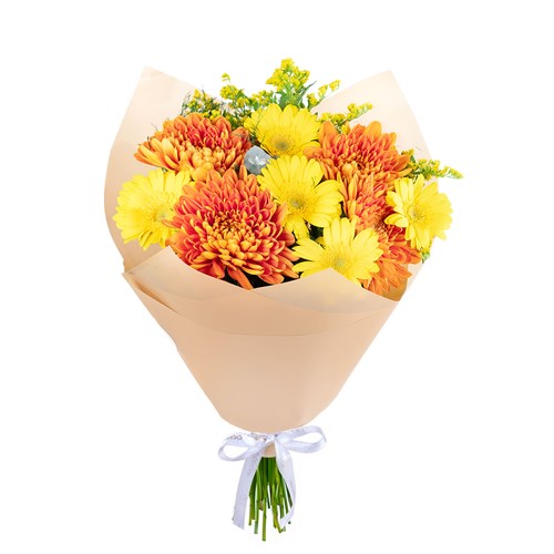 Sarı Gerbera ve Anastasia Buketi Amber Glow