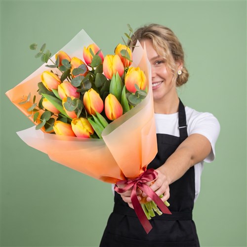 15 li Apricot Candy Lale Buketi - Exclusive Collection