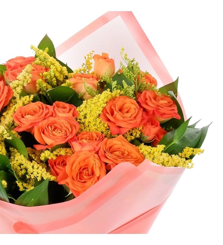 Turuncu Çardak Gül Buketi - Balat