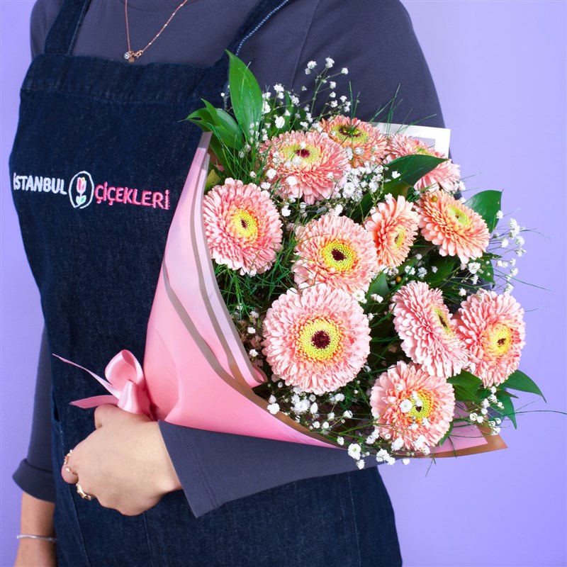 Pembe Gerbera Buketi - Riva Pink