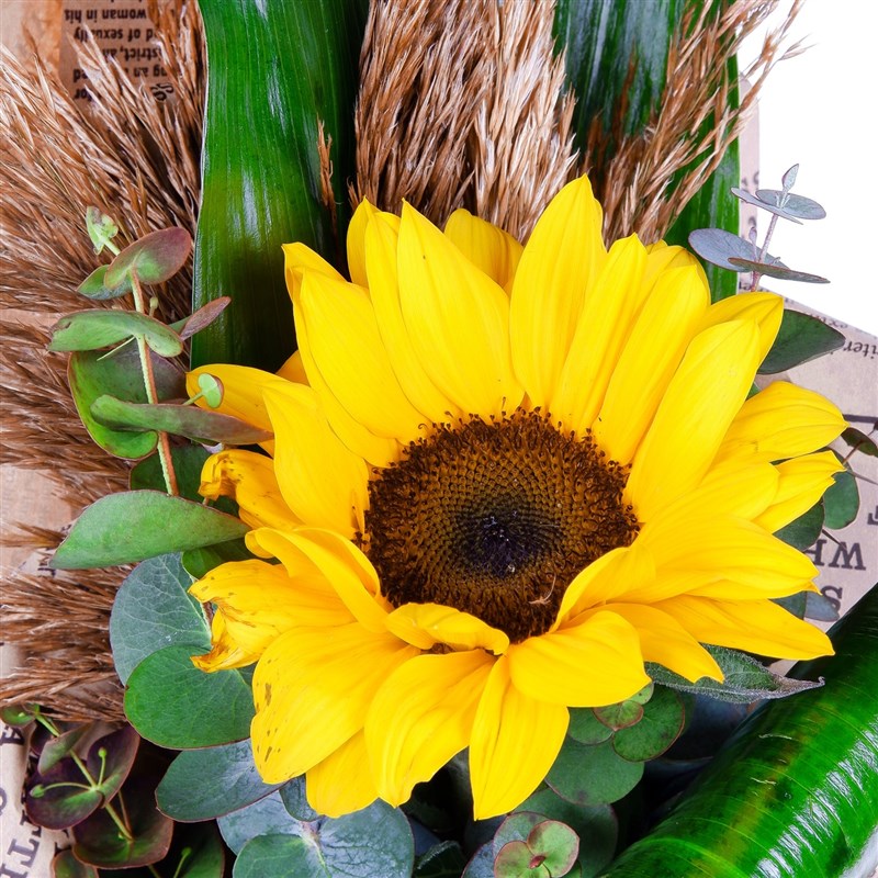 Aşk'a Dair Ayçiçeği Aranjmanı Kumla