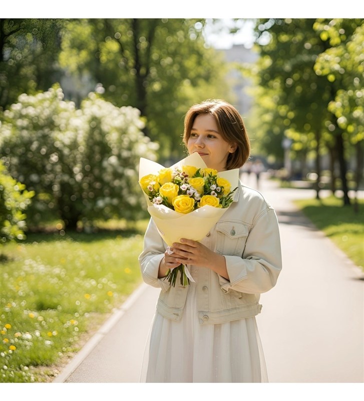 Yellow Rose Bouquet