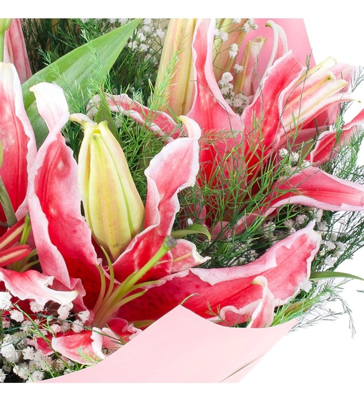 Pink Lily Bouquet