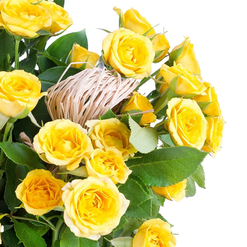 Sarı Çardak Gül Aranjmanı Salda