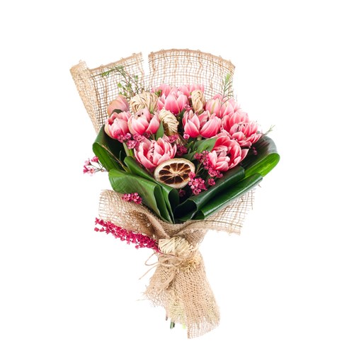 Pembe Lale Buketi - Soft Pink Tulips