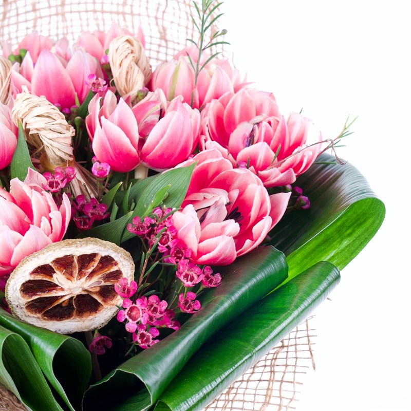 Pembe Lale Buketi - Soft Pink Tulips