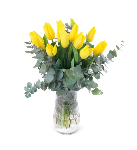 Sarı Lale Aranjmanı - Yellow Winter Tulips