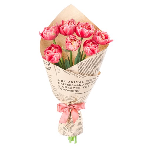 Tulips 7'li Double Pembe Columbus