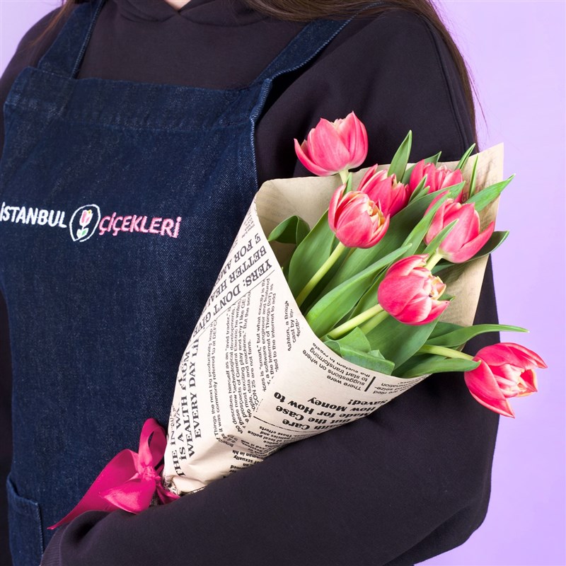 Tulips 7'li Double Pembe Columbus