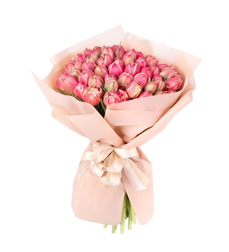 Pembe Lale Buketi Premium 41 li