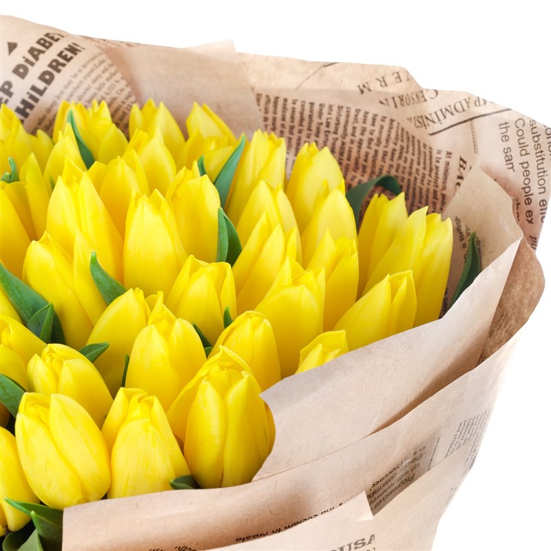 41 li Sarı Lale Buketi Strong Gold