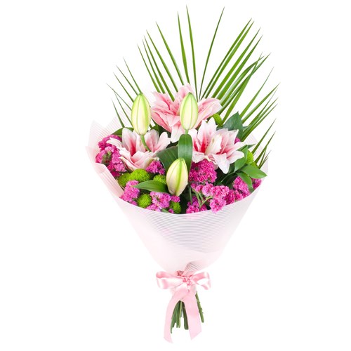 Pembe Lilyum Buketi Special