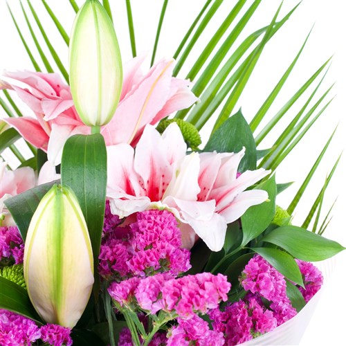 Pembe Lilyum Buketi Special