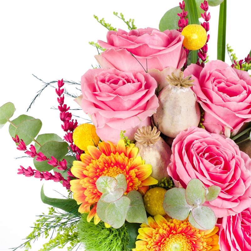 Gerbera Ve Gül Aranjmanı Kleopatra