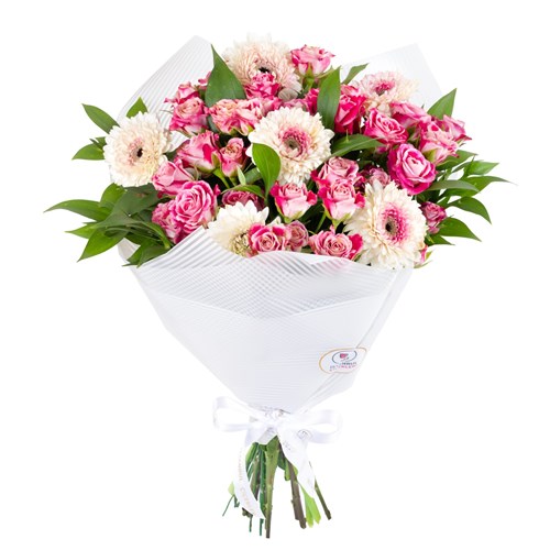 Fuşya Gül ve Gerbera Buketi Beykoz