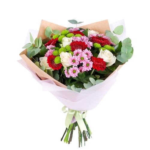 Papatya ve Gerbera Buketi Serez
